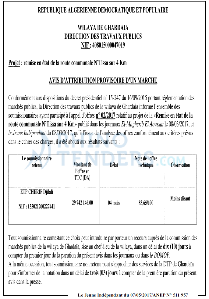 Le jeune indépendant