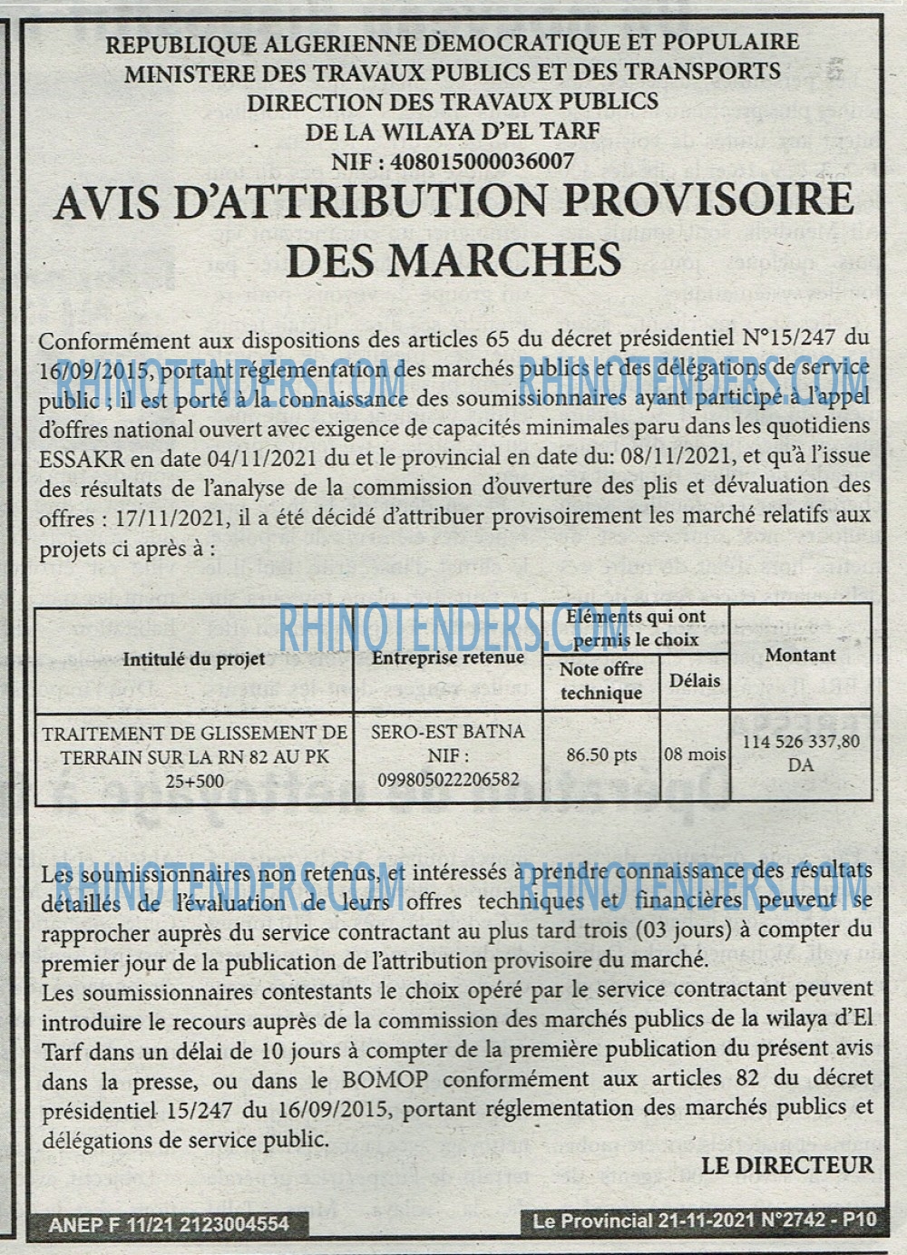 LE PROVINCIAL