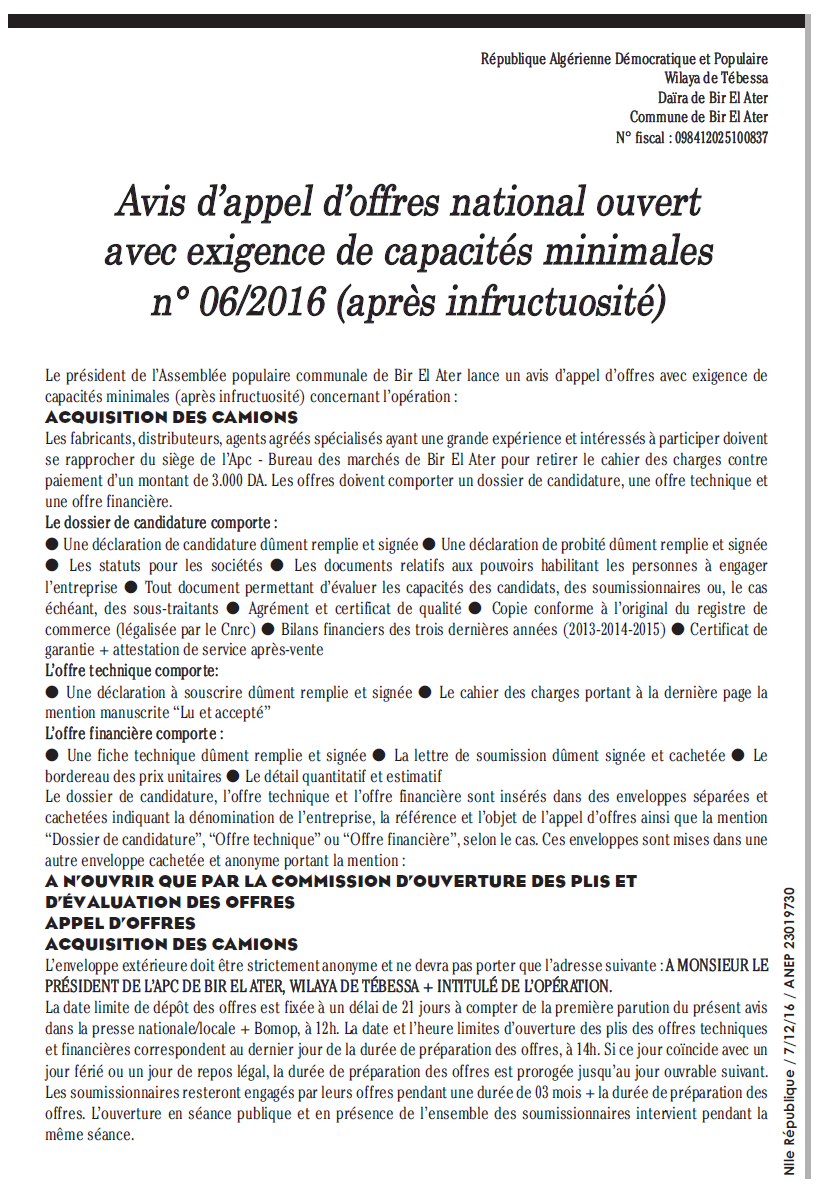 NOUVELLE REPUBLIQUE