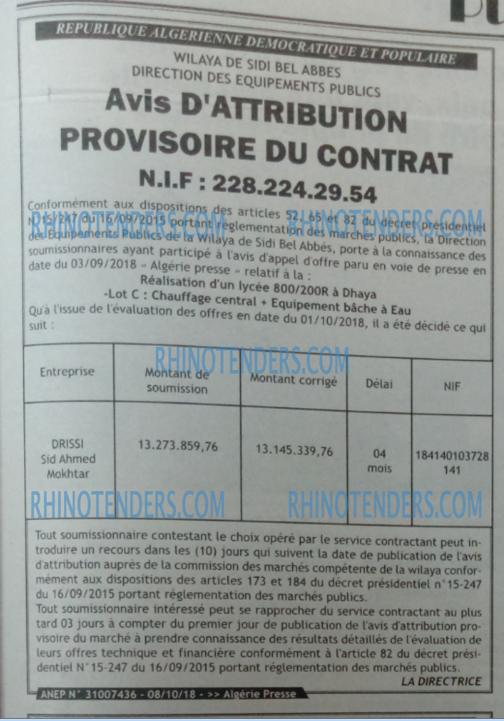 ALGERIE PRESSE