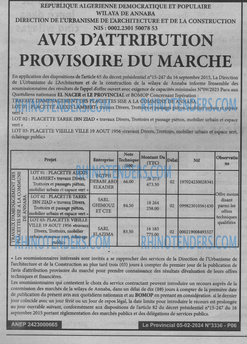 LE PROVINCIAL
