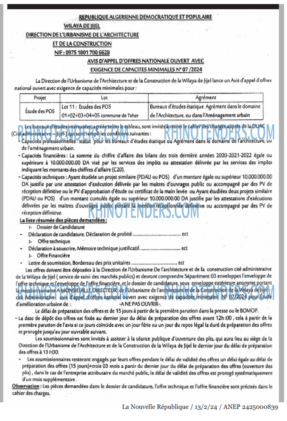 NOUVELLE REPUBLIQUE