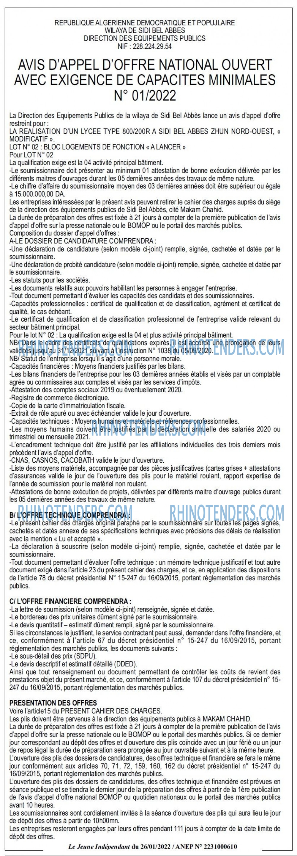 Jeune Independant