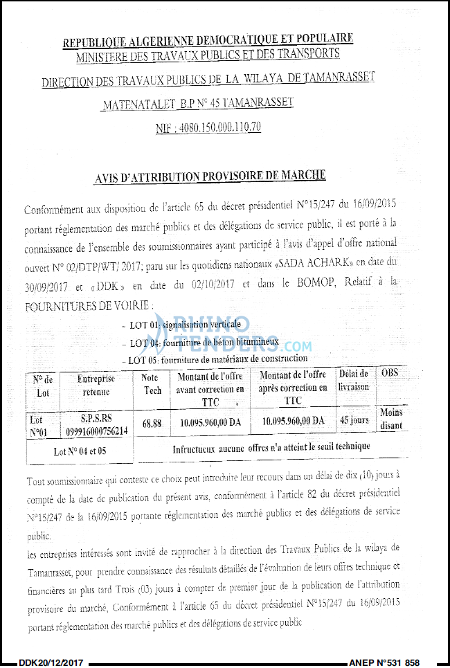 LA DEPECHE DE KABYLIE