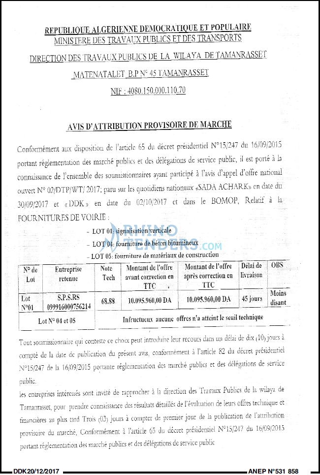LA DEPECHE DE KABYLIE