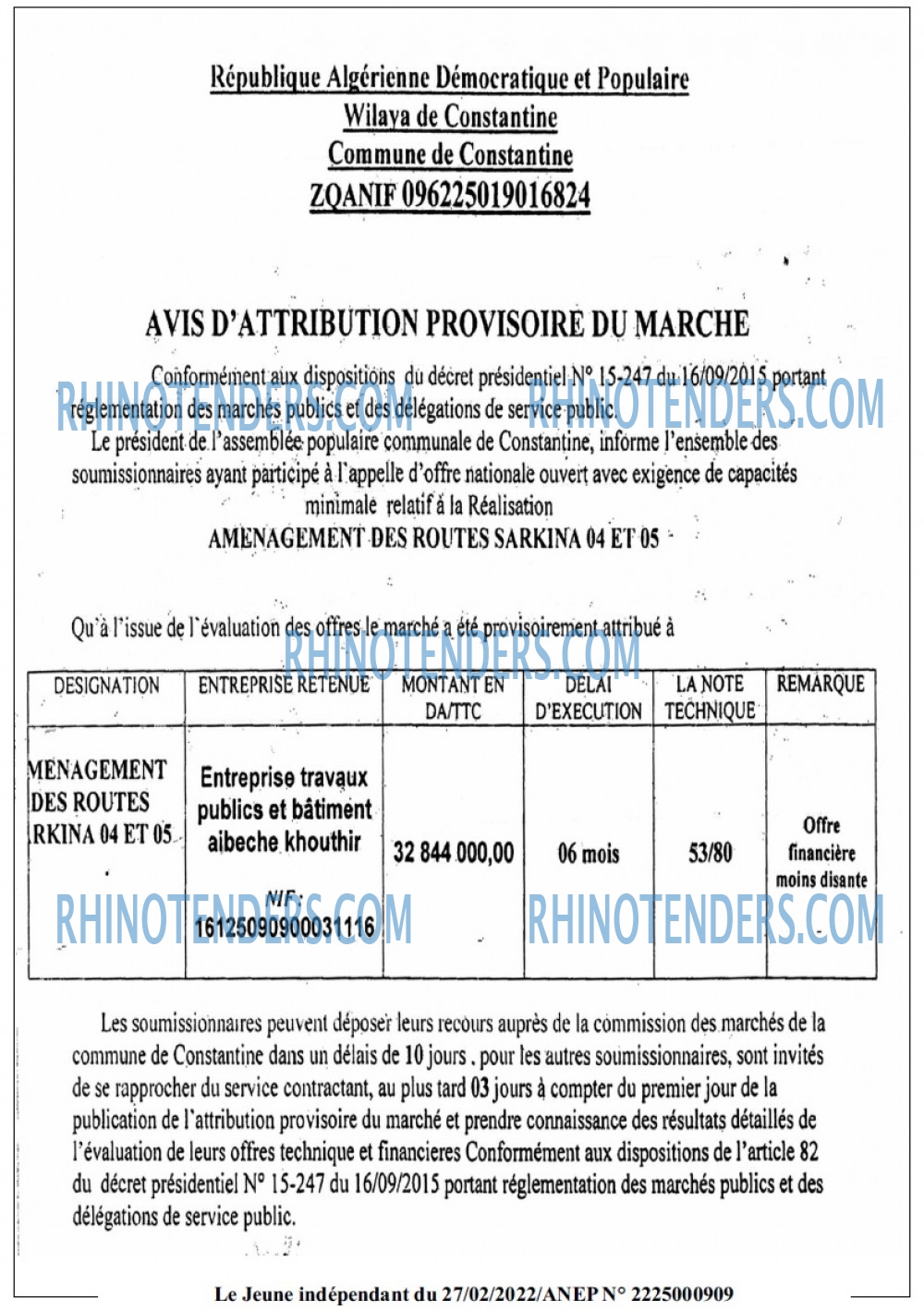 Jeune Independant