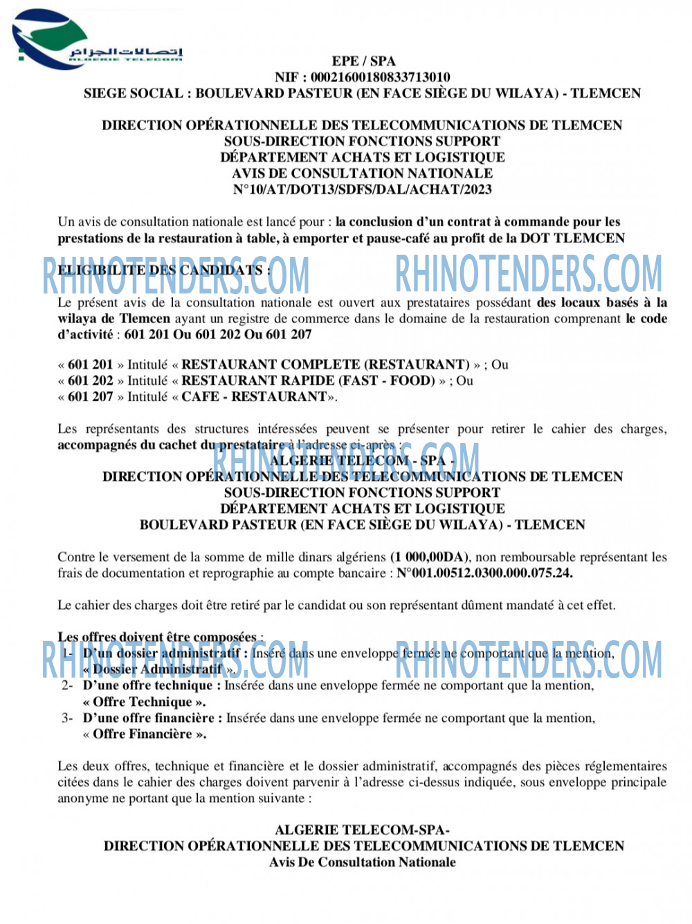 Rhinotenders