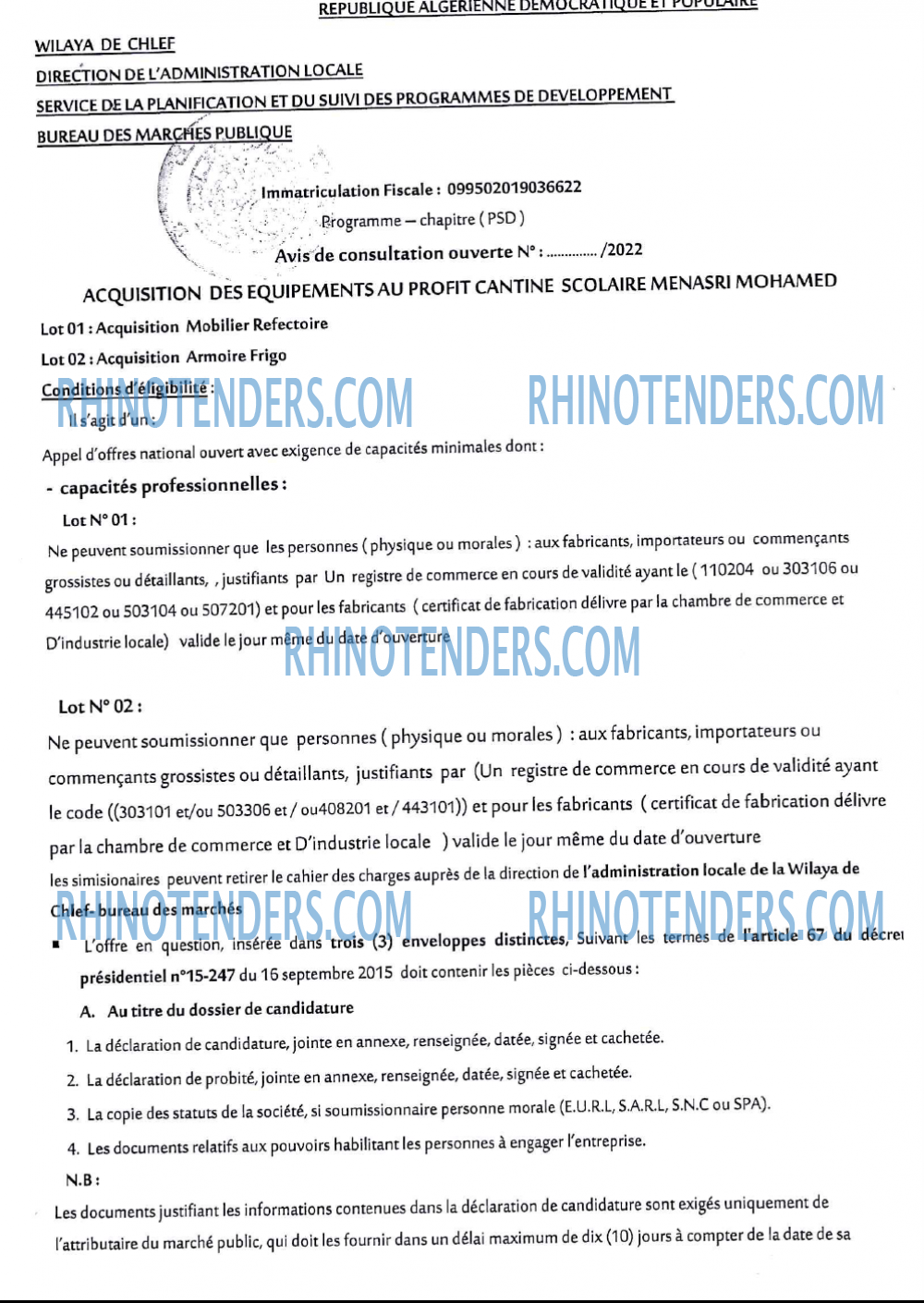 Rhinotenders
