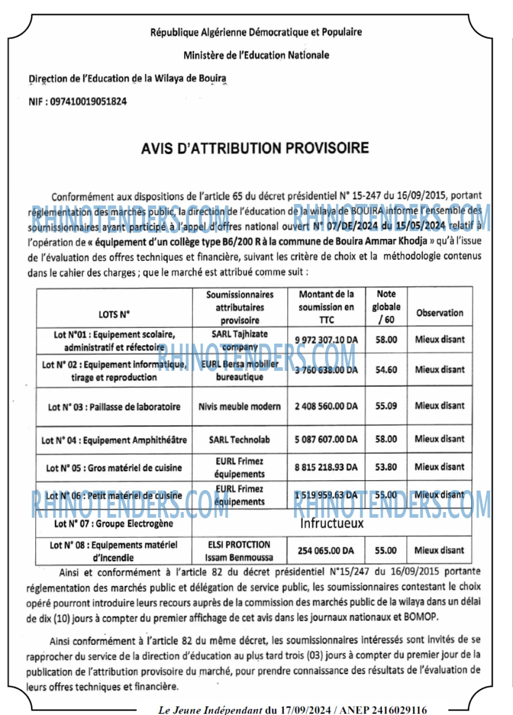 Le jeune indépendant