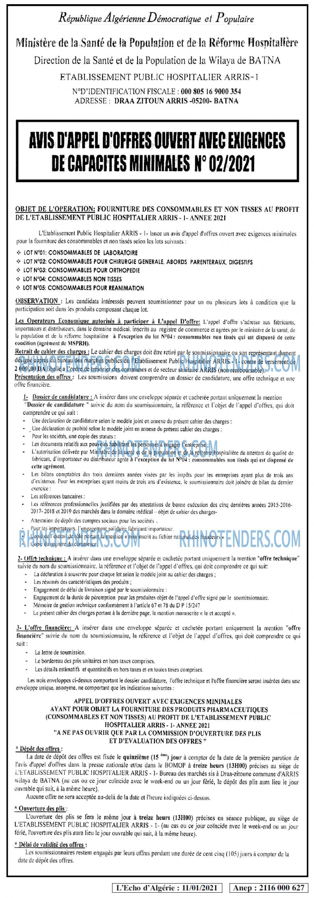 L'ECHO D'ALGERIE