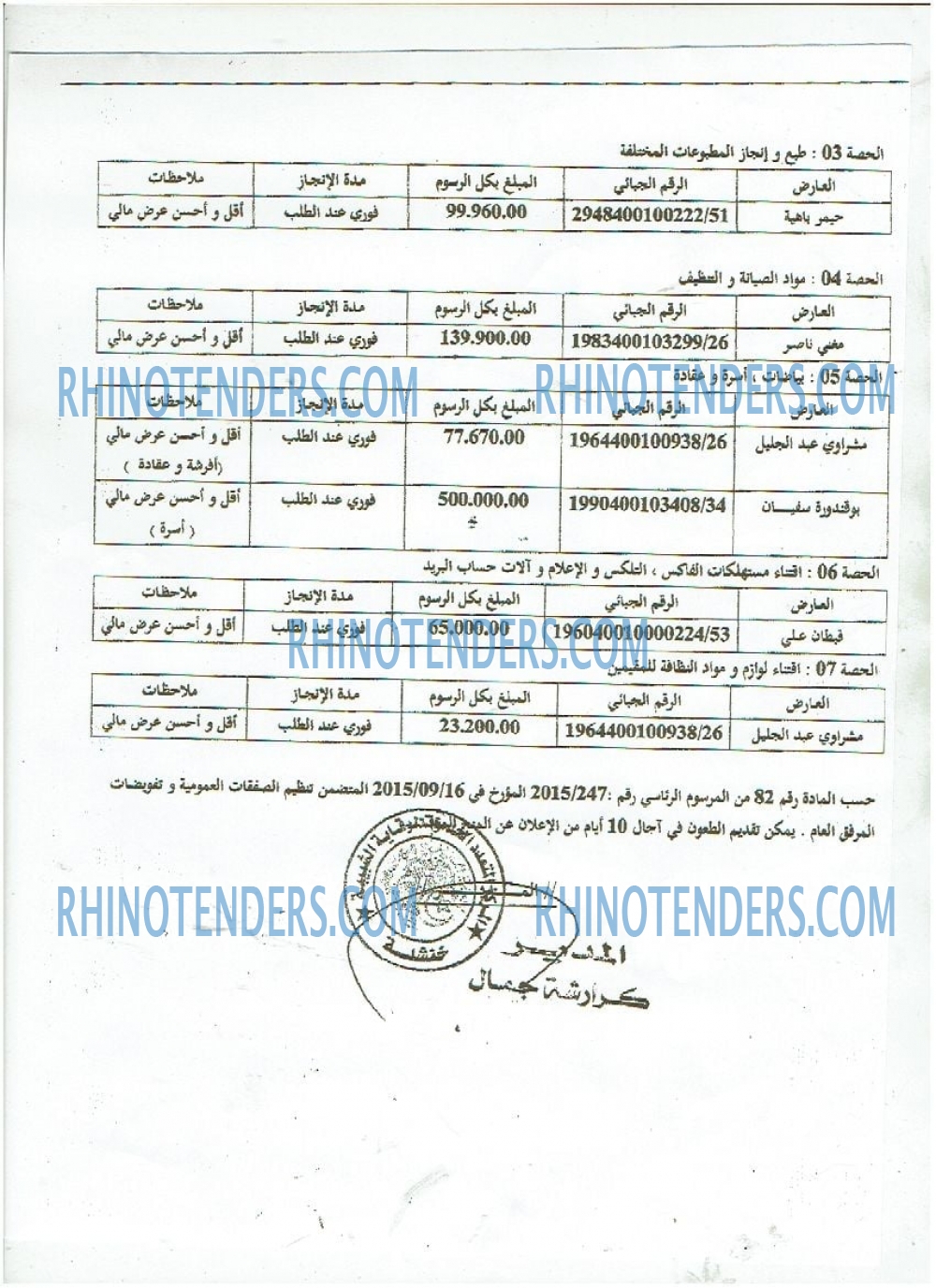 Rhinotenders