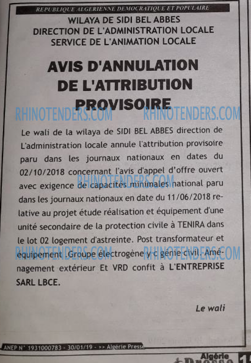ALGERIE PRESSE