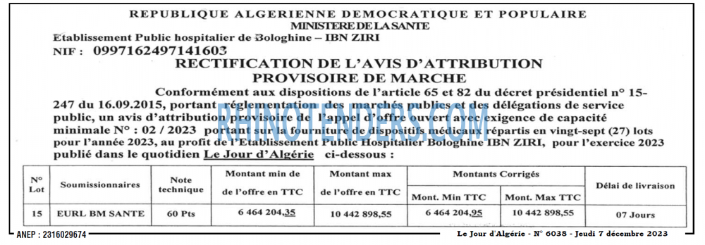 Le Jour d'Algérie