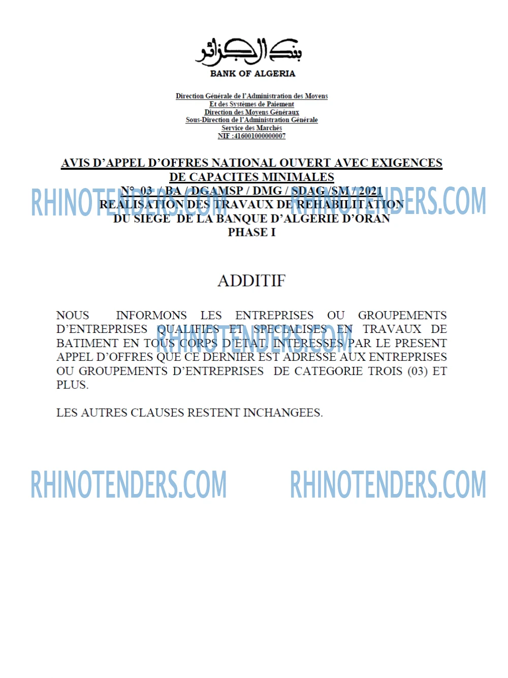 Rhinotenders