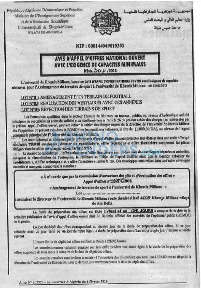 Le Courrier d'Algerie