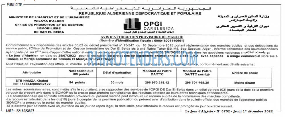 Le Jour d'Algérie