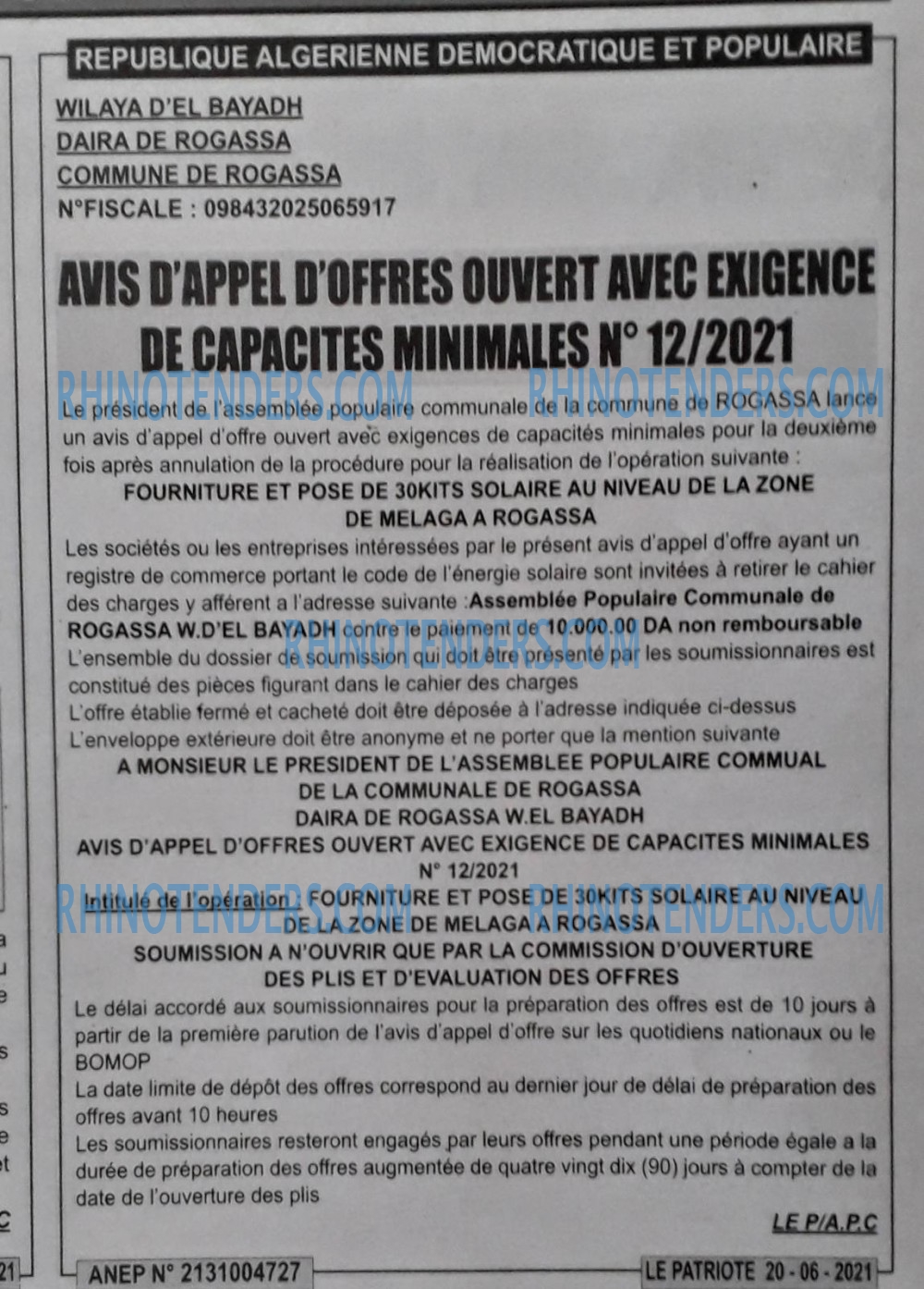LE PATRIOTE