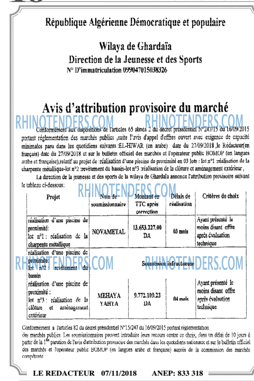 LE REDACTEUR