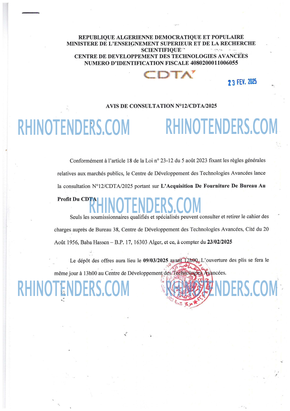 Rhinotenders