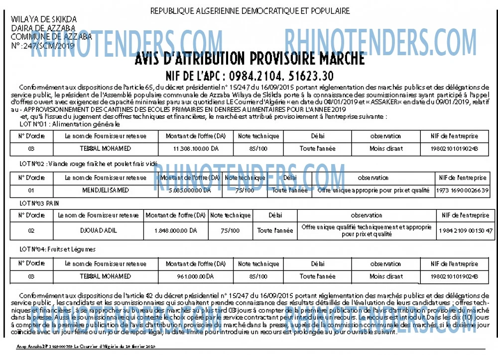 Le Courrier d'Algerie