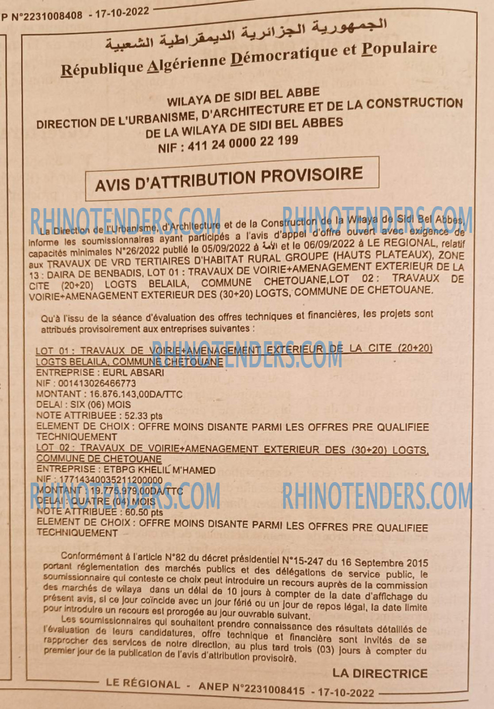 LE REGIONAL