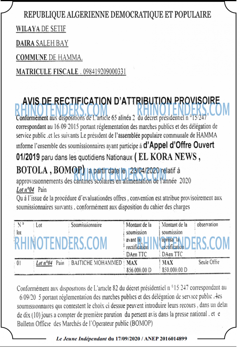 Le jeune indépendant