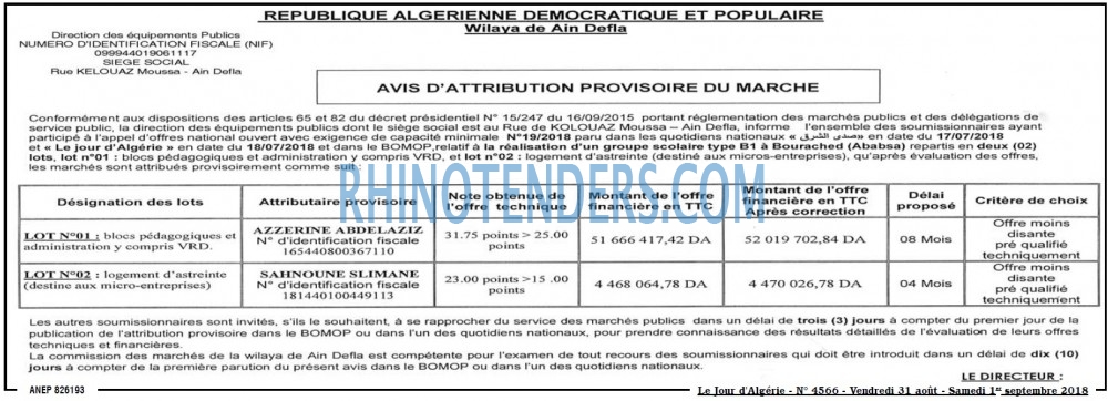 Le Jour d'Algérie