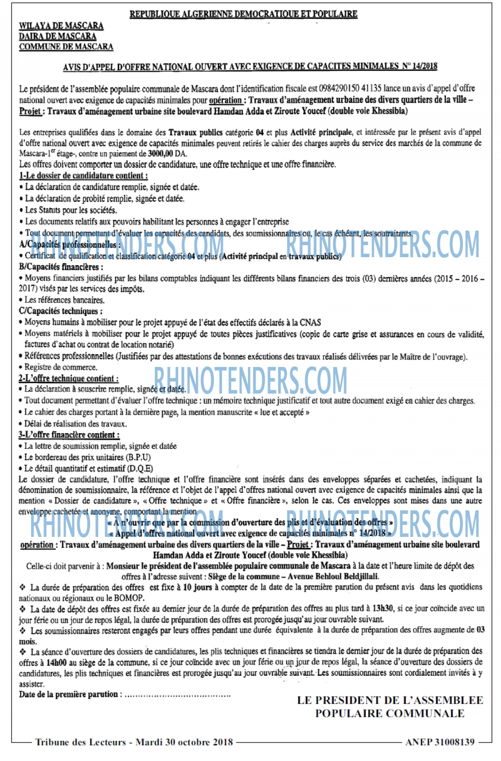 TRIBUNE DES LECTEURS