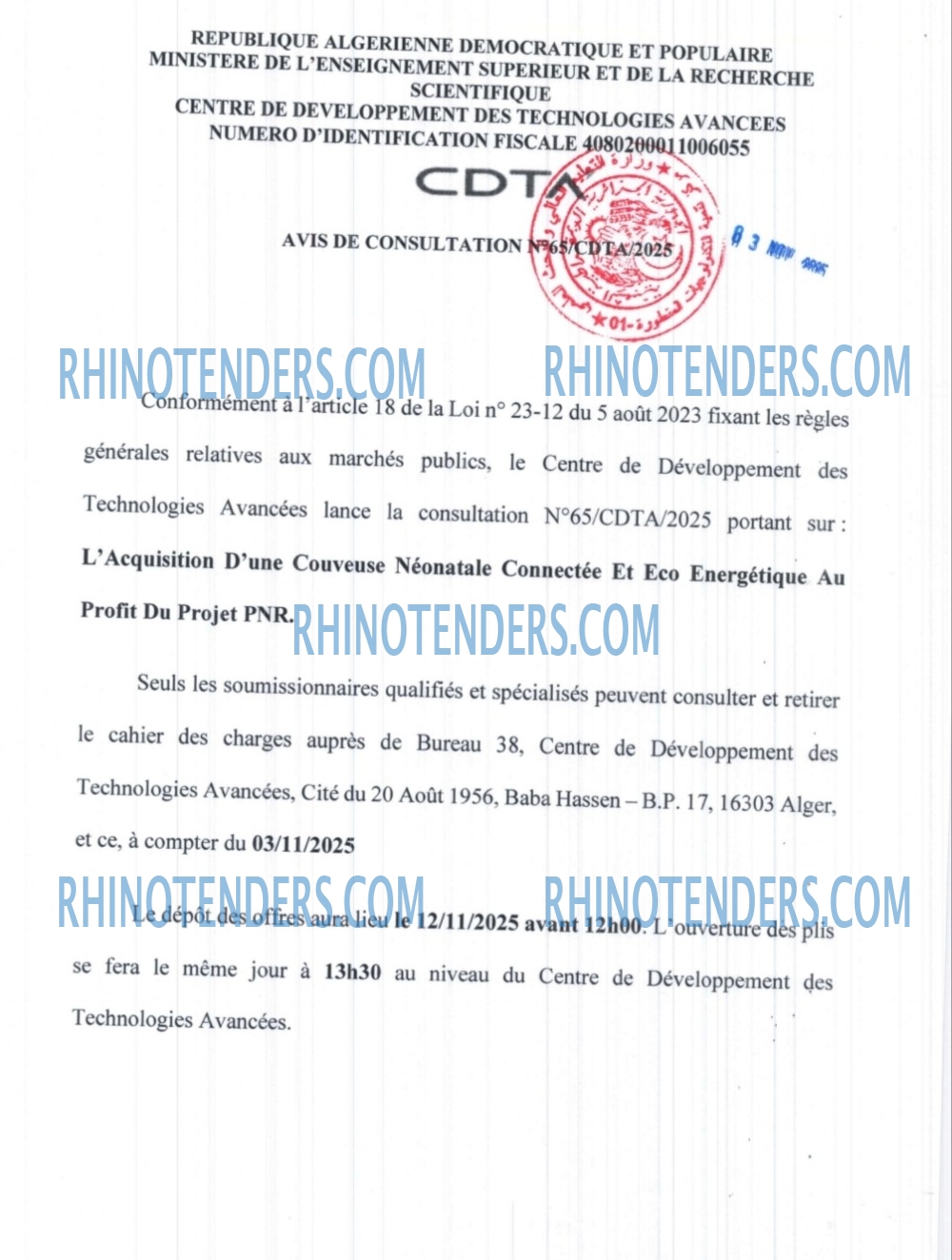 Rhinotenders