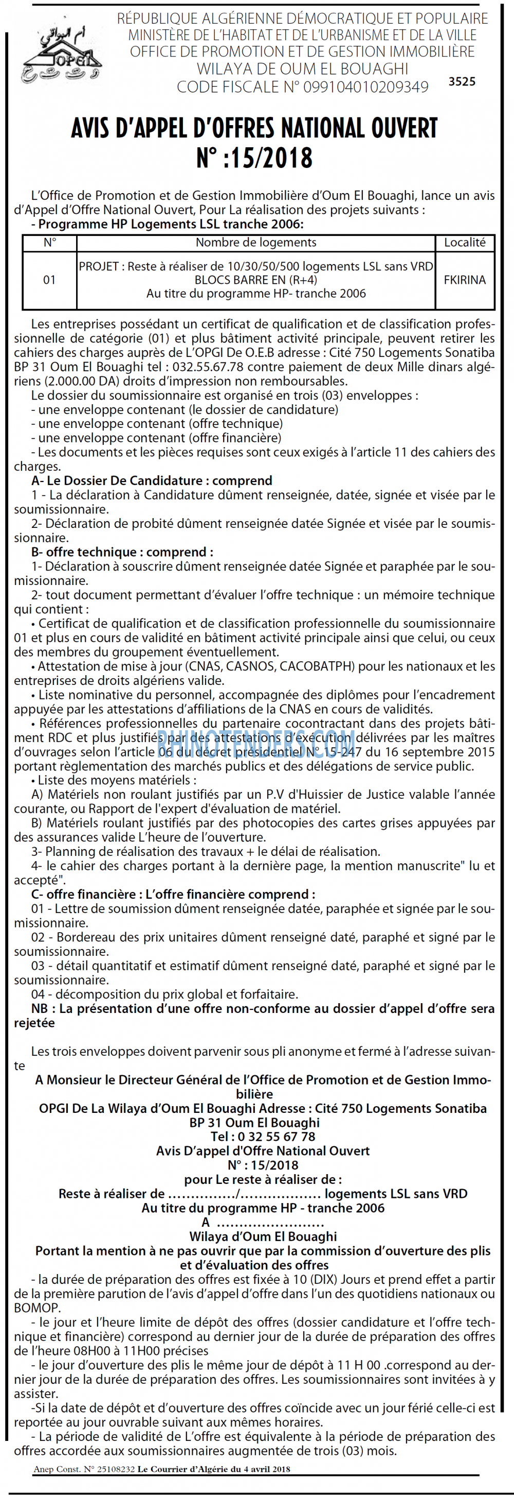 Le Courrier d'Algerie