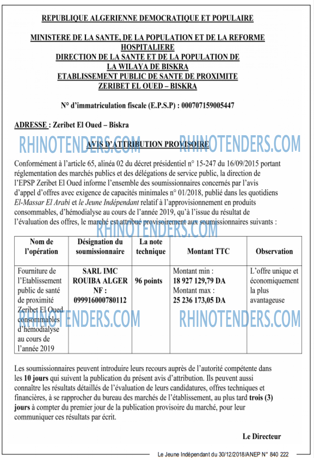 Jeune Independant