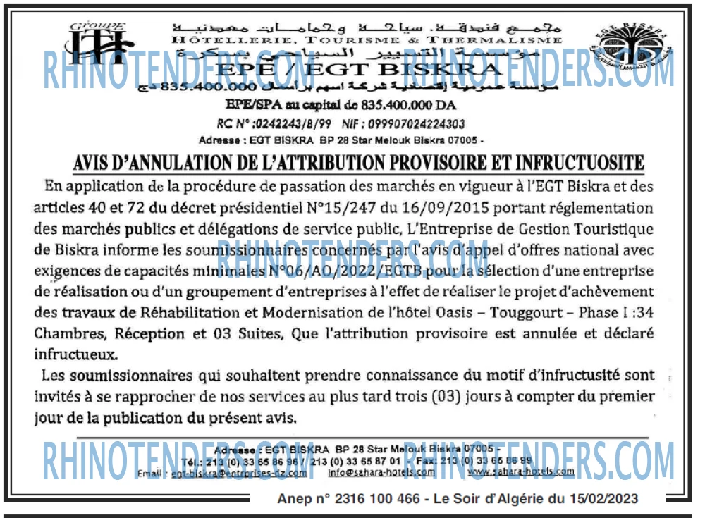 LE SOIR D'ALGERIE