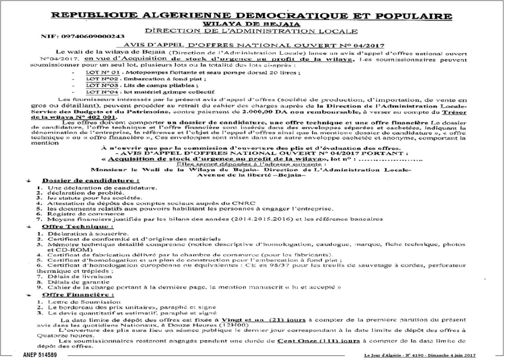 Le Jour d'Algérie