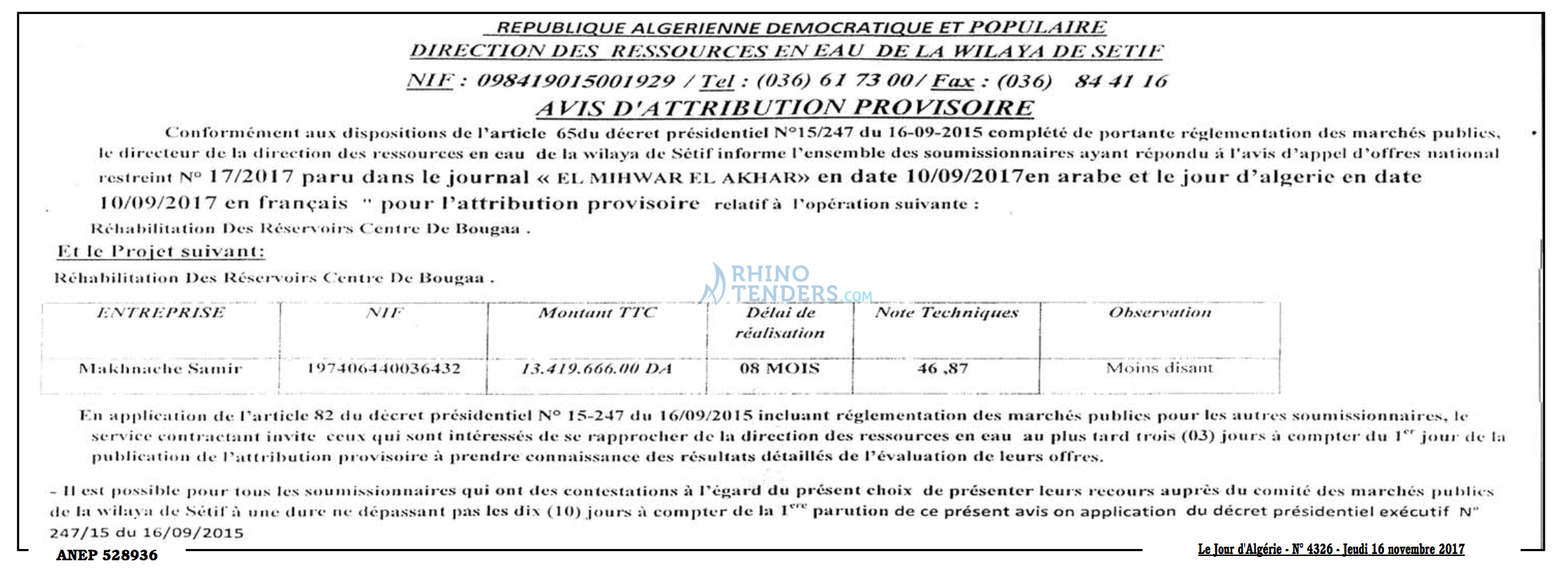 Le Jour d'Algérie