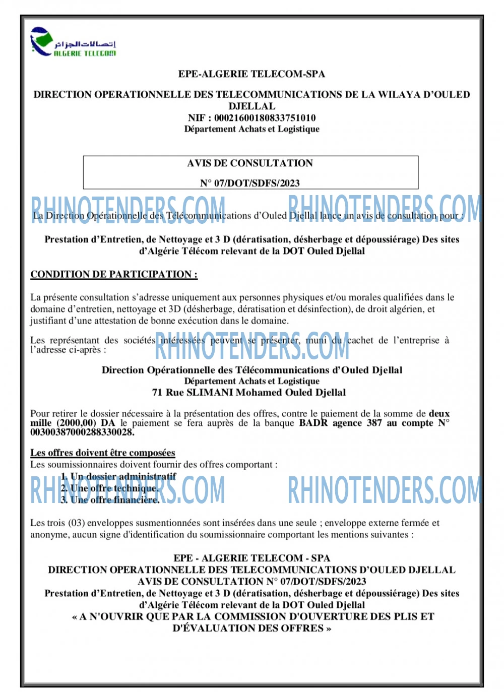 Rhinotenders