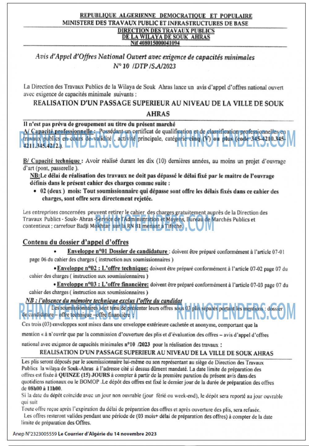 Le Courrier d'Algerie