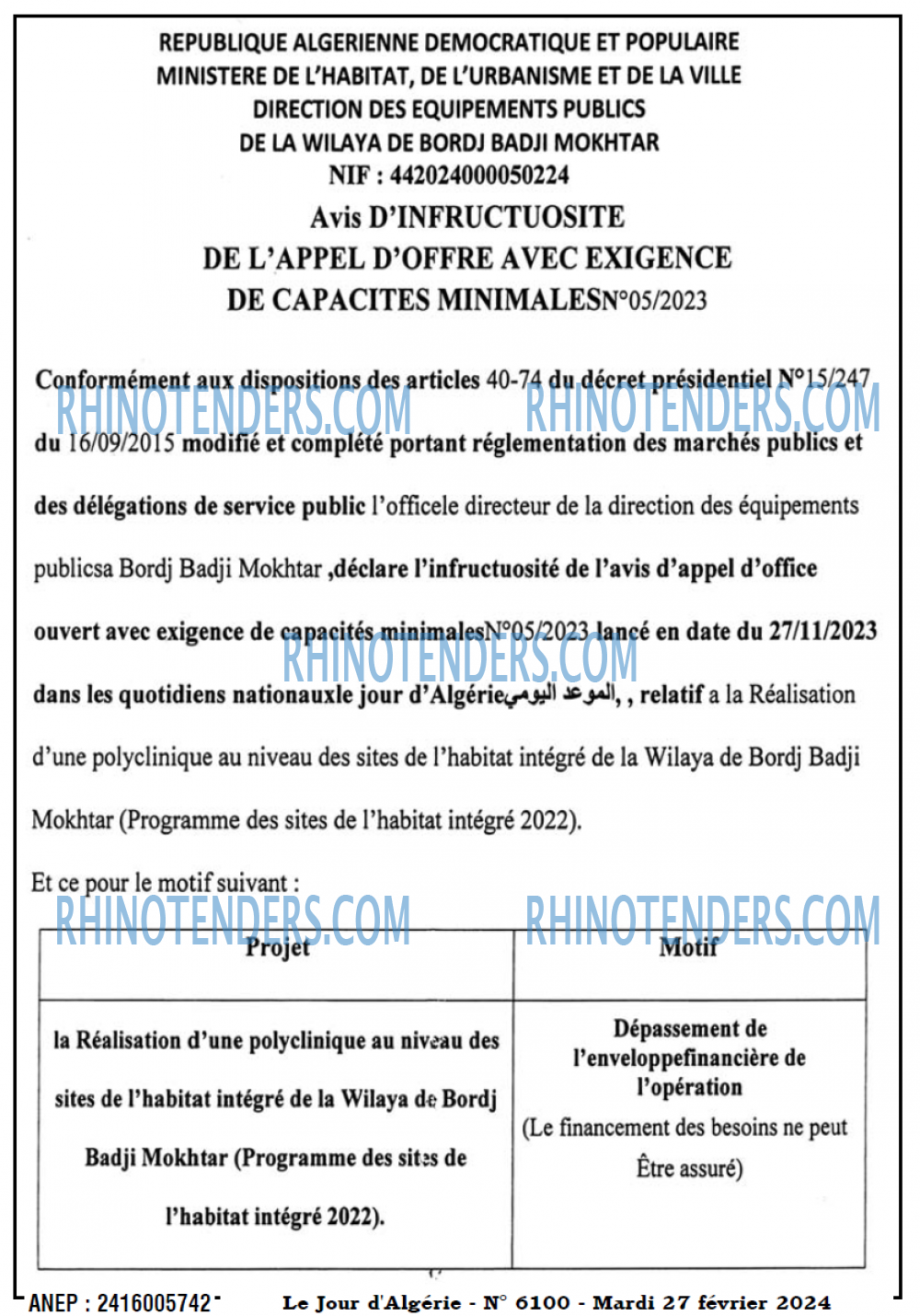 Le Jour d'Algérie