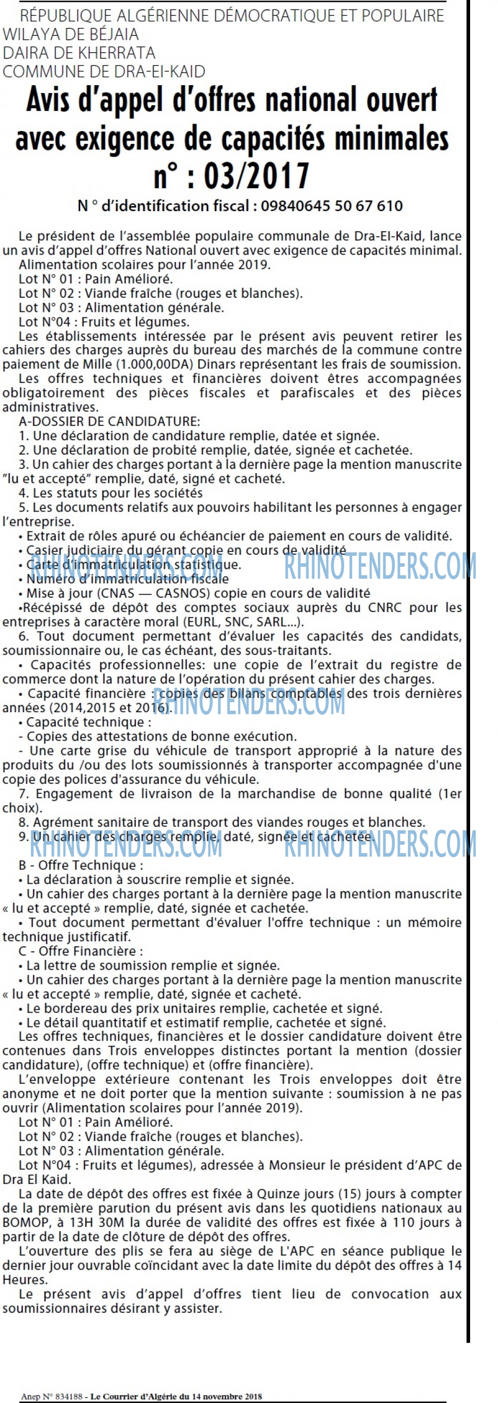 Le Courrier d'Algerie