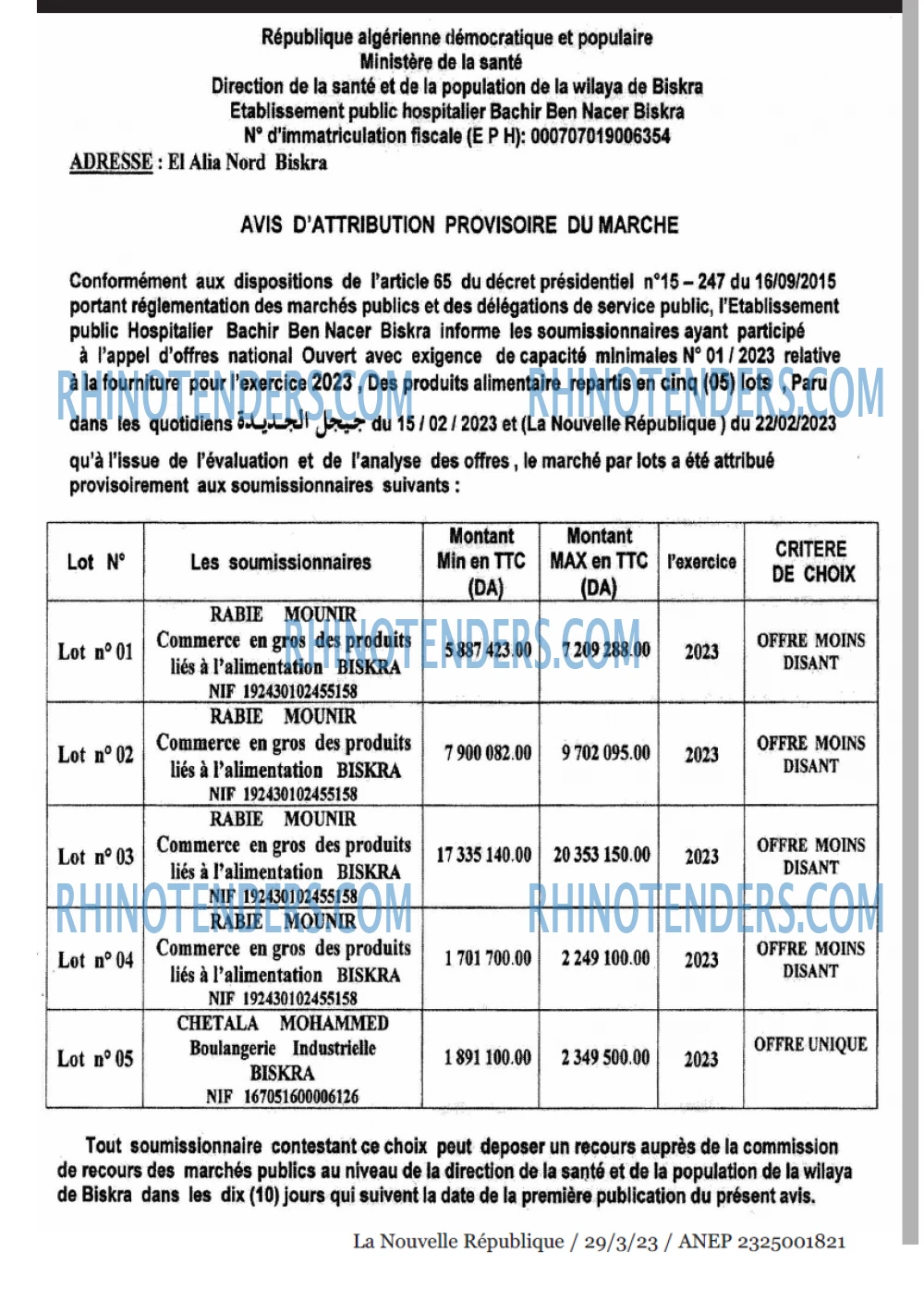 NOUVELLE REPUBLIQUE