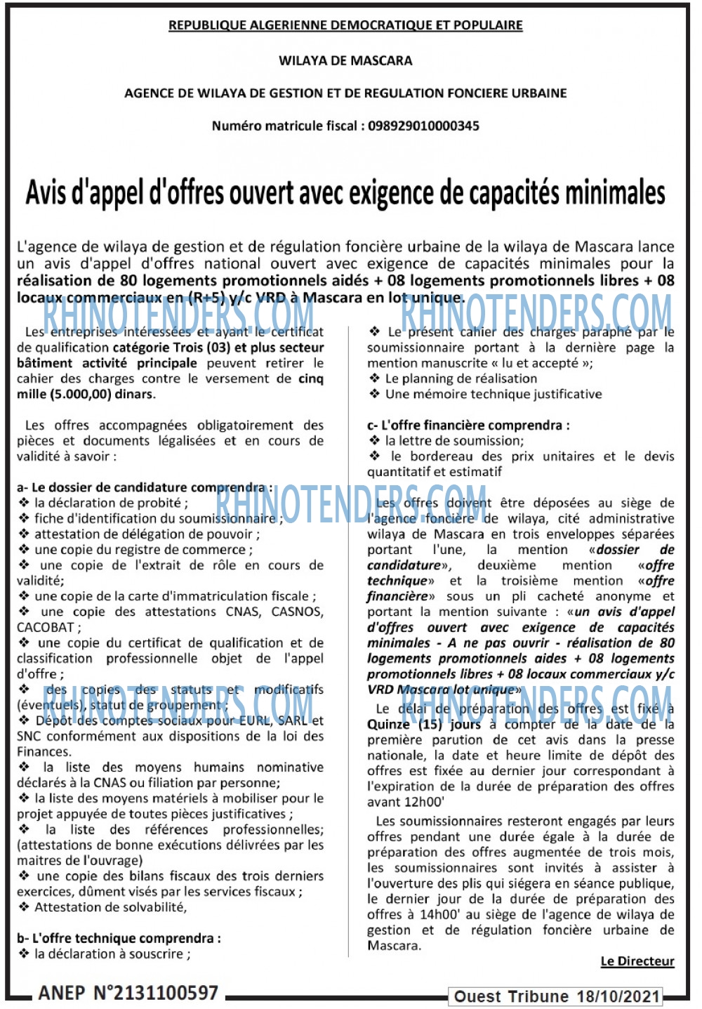 ouest TRIBUNE