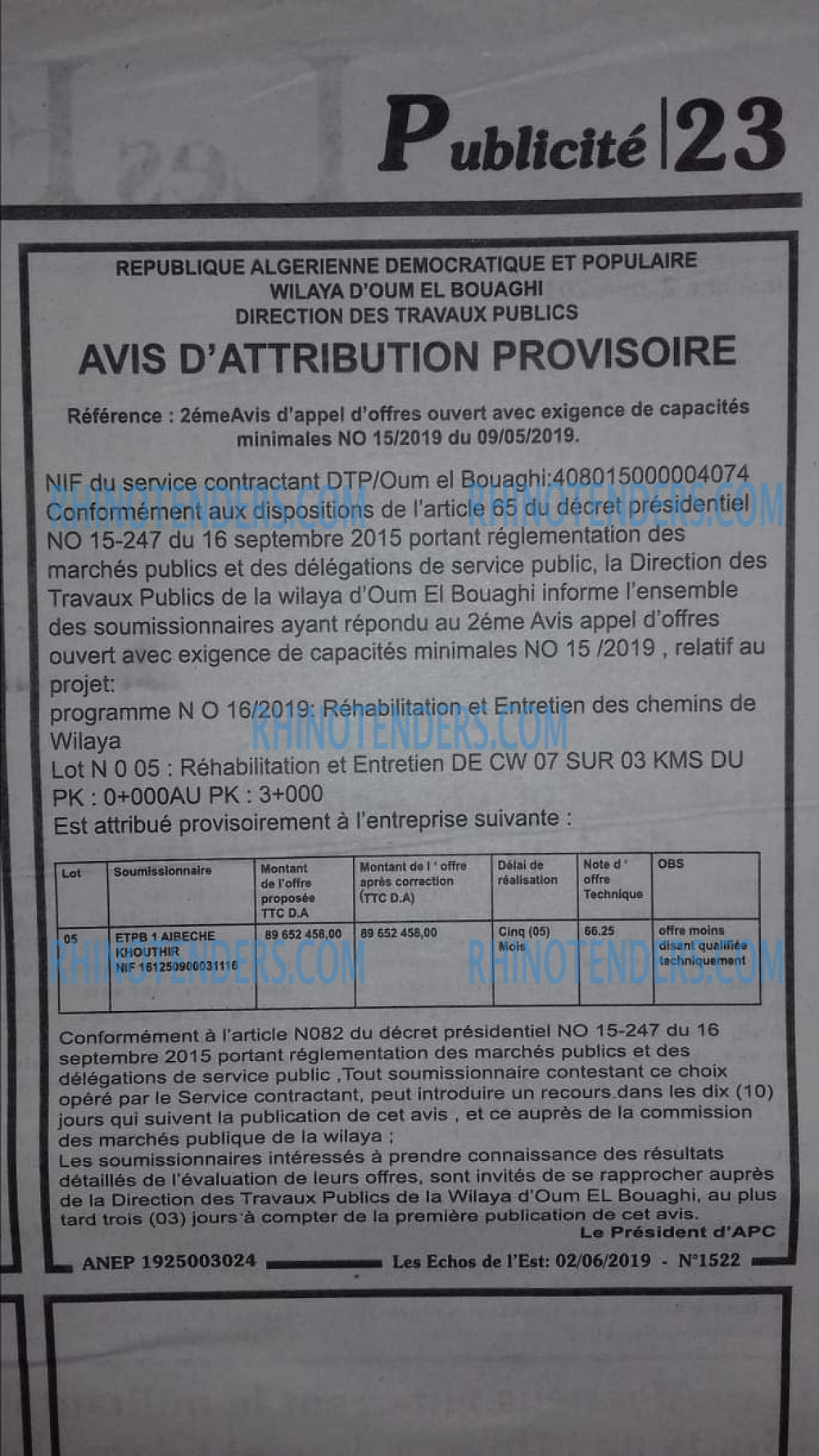 Les Echos de l'Est