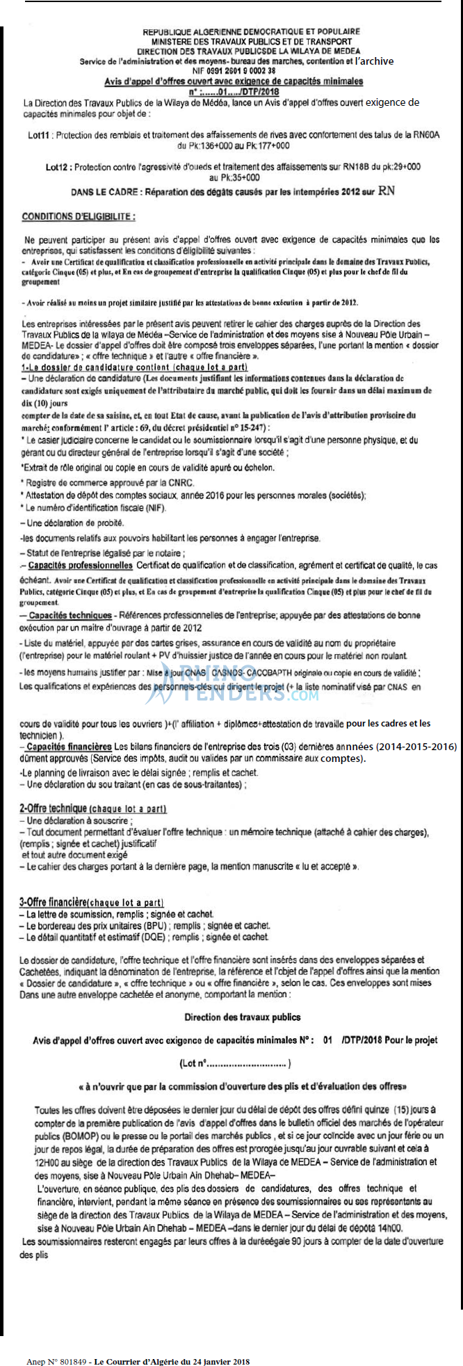 Le Courrier d'Algerie