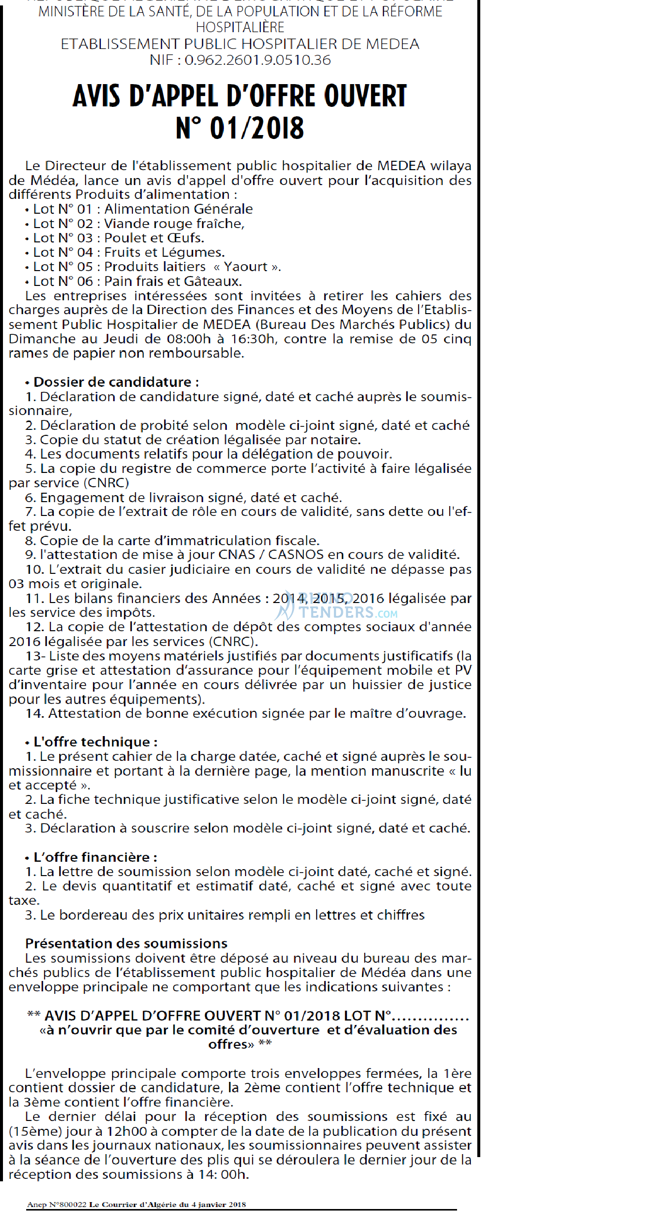 Le Courrier d'Algerie