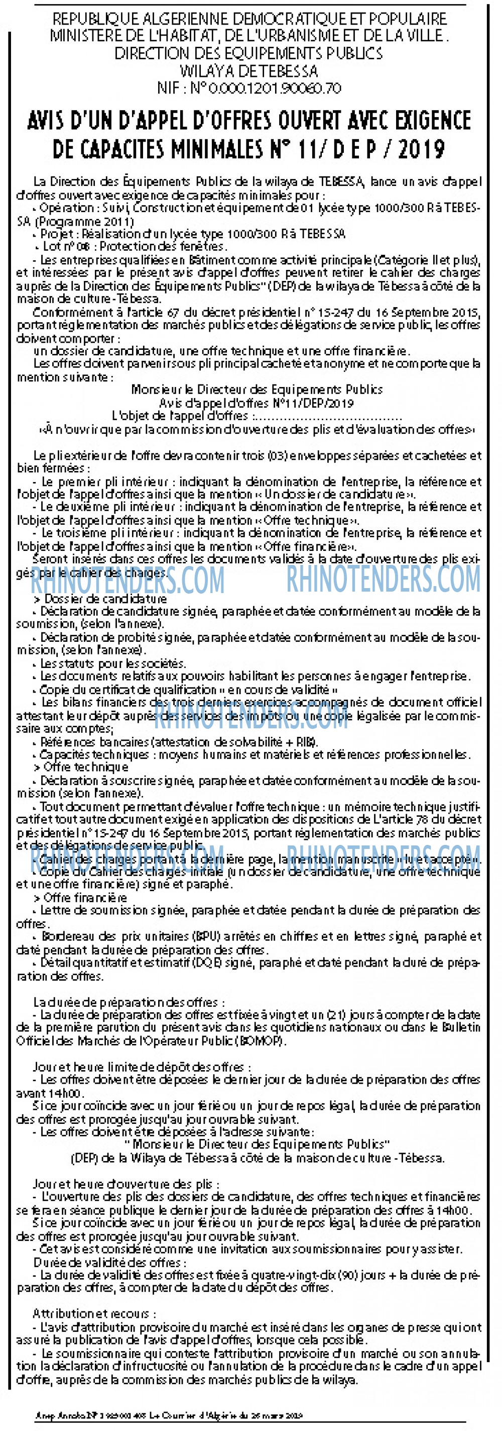 Le Courrier d'Algerie