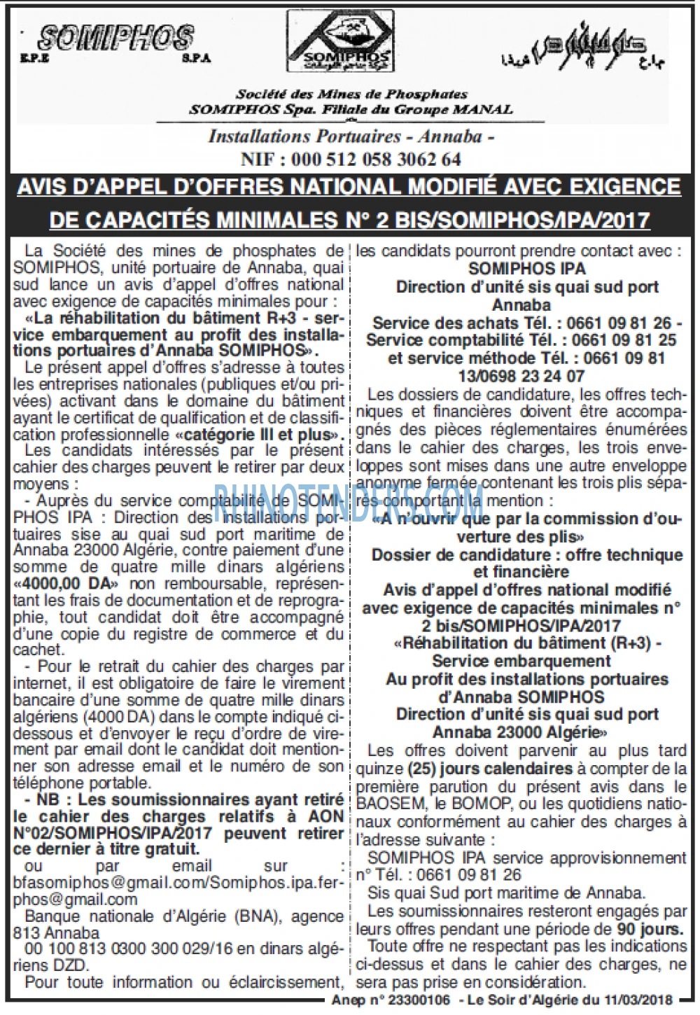 LE SOIR D'ALGERIE