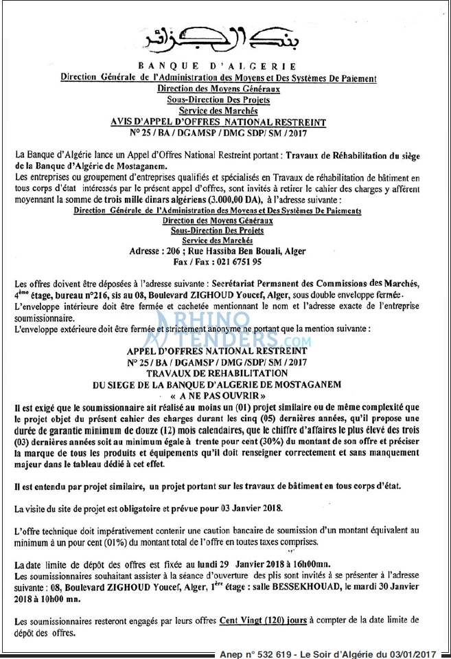 LE SOIR D'ALGERIE