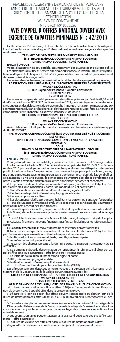 Le Courrier d'Algerie