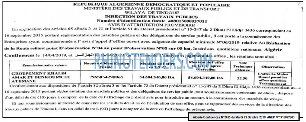 Algerie Confluence