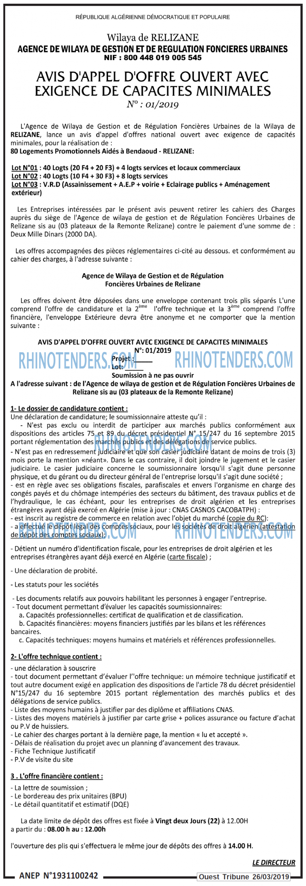 ouest TRIBUNE