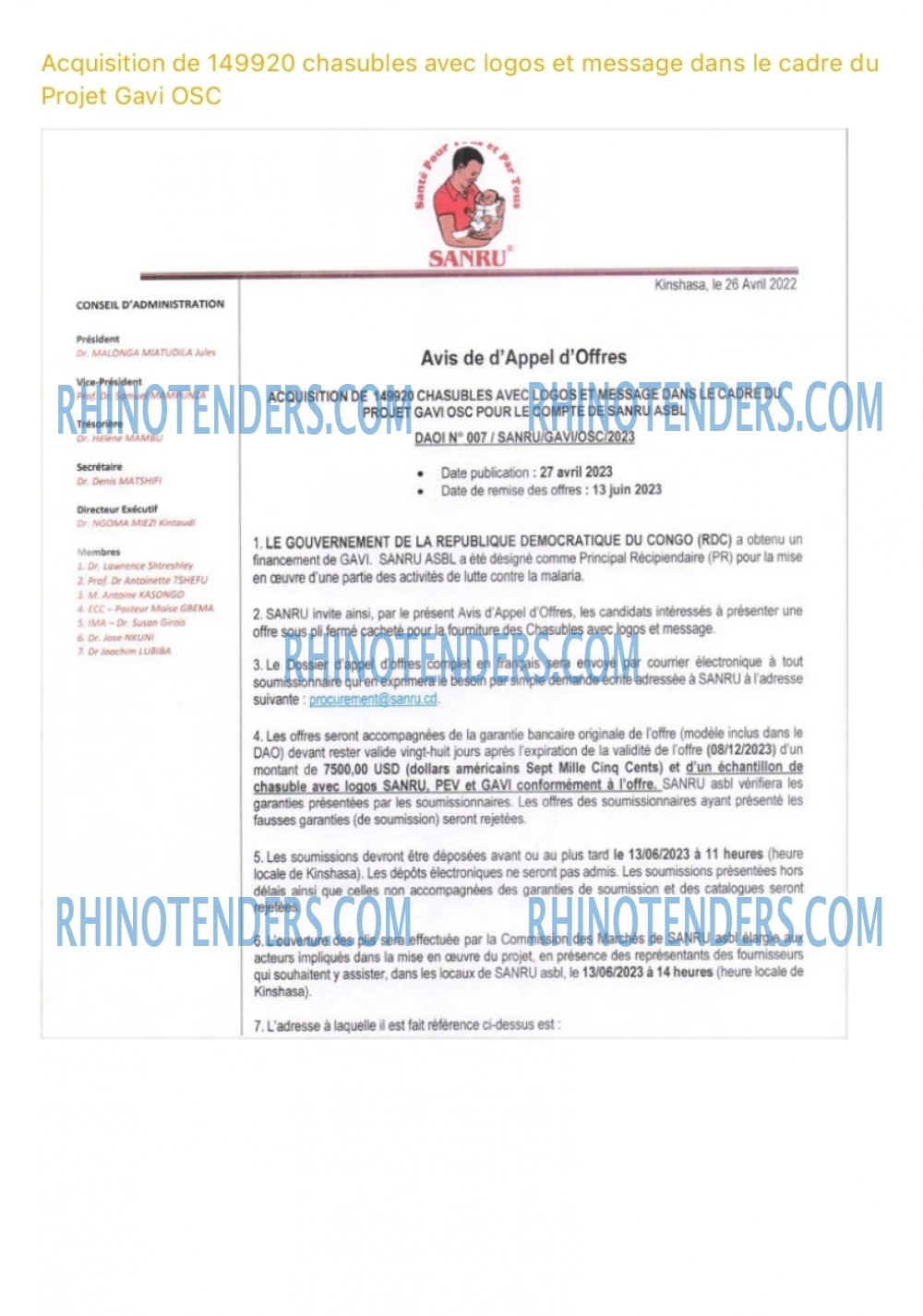 Rhinotenders